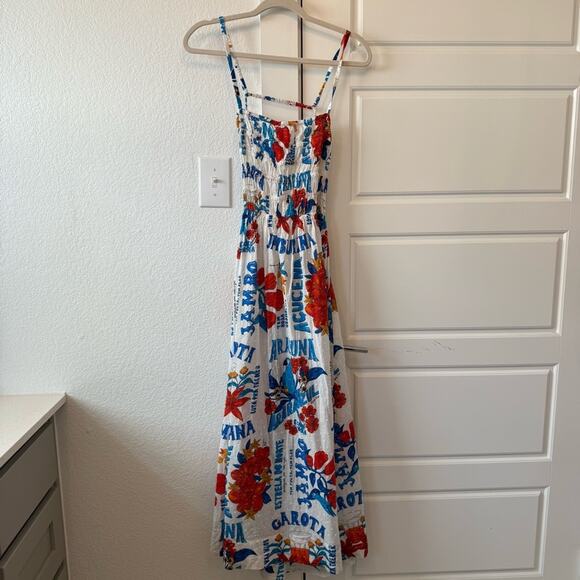 Farm Rio Sleeveless Smocked Printed Dress - Picture 6 of 11
